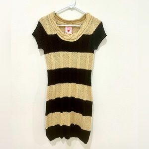 Pink Republic - Black/Cream Sweater Dress